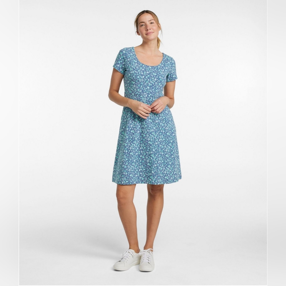 L.L.Bean - Women's Easy Cotton Fit-and-Flare Dress